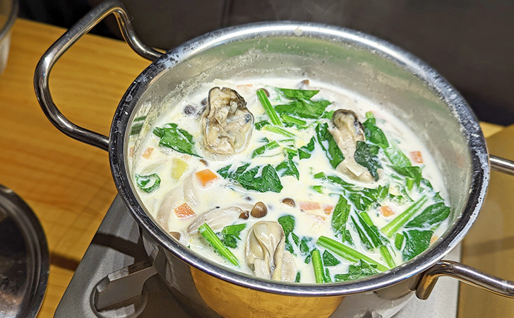 牡蠣のミルク煮込みのレシピ